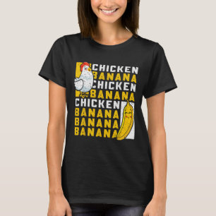 Camiseta Baile de pollo y nana divertido meme de frutas par