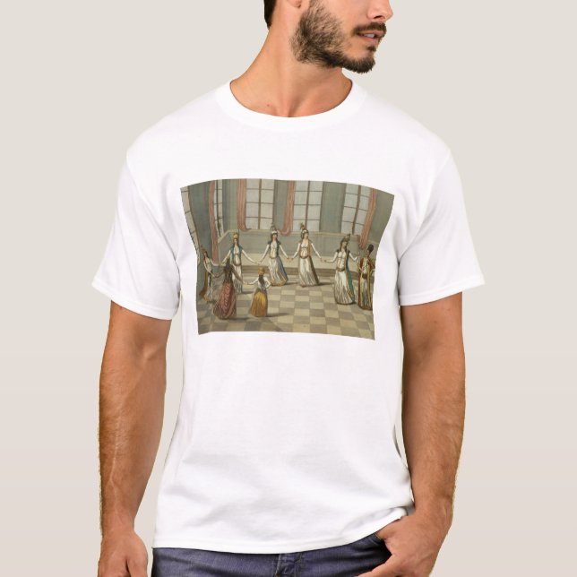 Camiseta Baile de que es de moda con las mujeres griegas (Anverso)