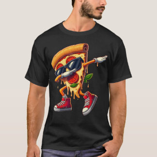 Camiseta Baile de rebanada de pizza Dabbing amante de la pi