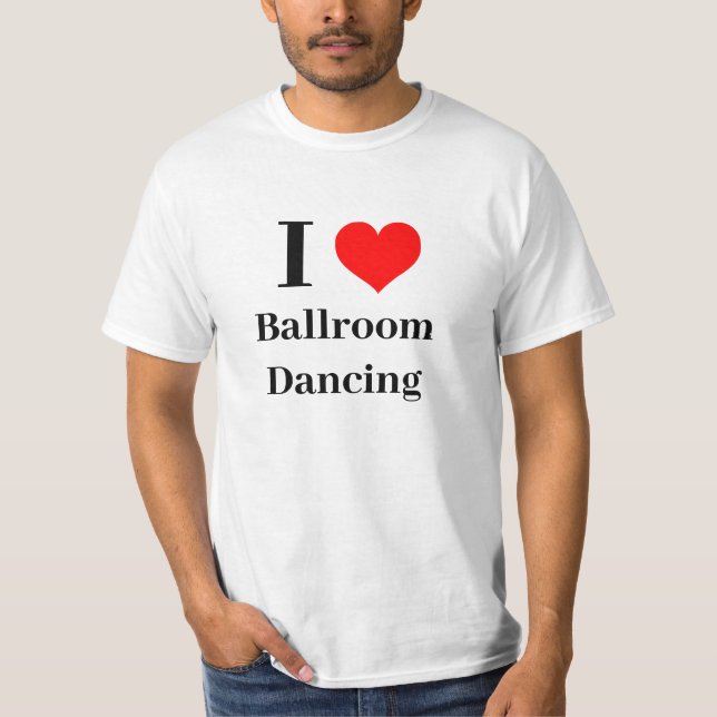 Camiseta Baile de salón de baile en el corazón (Anverso)