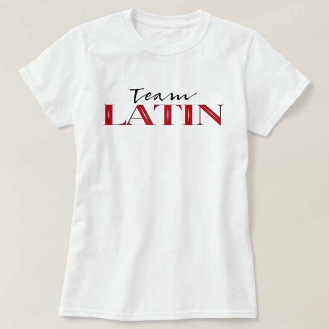 Camiseta Baile de salón de baile para equipos latinos (Diseño del anverso)