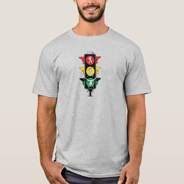 Camiseta Baile de semáforo - Funny Personalizado Design Uni (Anverso)