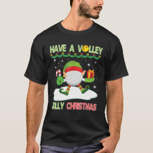 Camiseta Baile De Voleibol Elfo En Nieve Con Voley