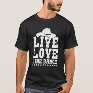 Camiseta Baile divertido de bailarinas de línea de amor en 