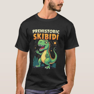 Camiseta Baile divertido de dinosaurio T-Rex Skibidi prehis
