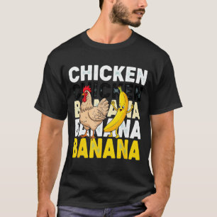 Camiseta Baile divertido de pollo y plátano Meme para niños