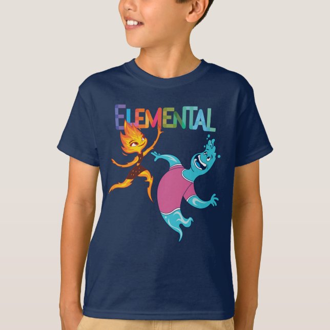 Camiseta Baile Elemental Ember y Wade (Anverso)
