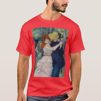 Camiseta Baile en Bougival por Pierre Auguste Renoir 2