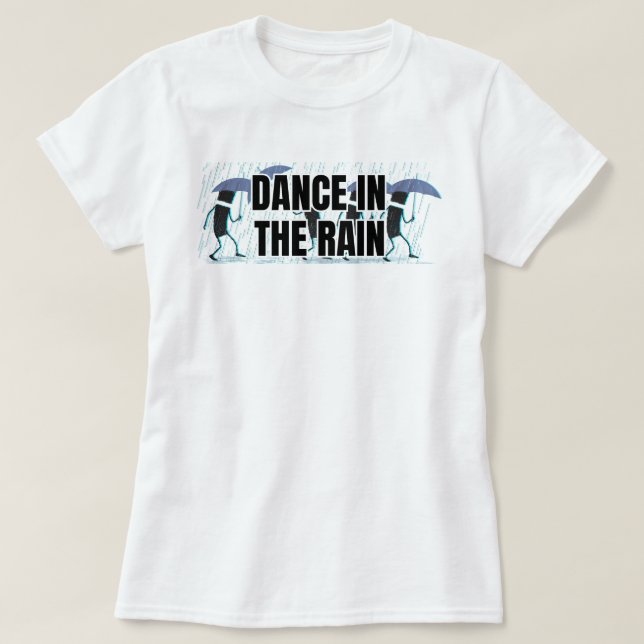Camiseta Baile en la lluvia | fozos (Diseño del anverso)