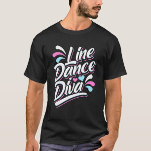 Camiseta Baile en línea Diva Cowgirl Country Western Dance