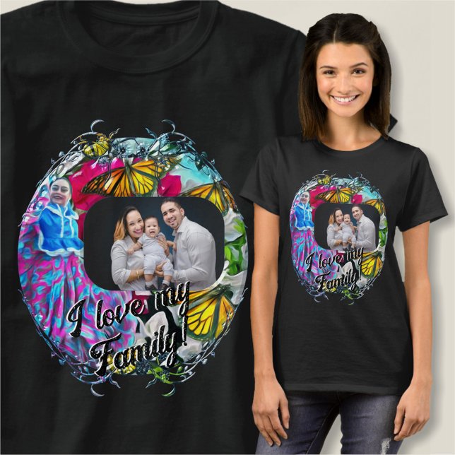 Camiseta Baile familiar con flores y mariposas PV01 (Subido por el creador)