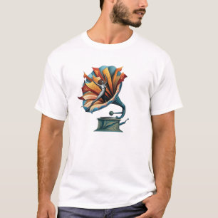 Camiseta Baile gramófono a través de la melodía