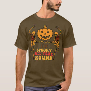 Camiseta Baile Guitar Skeleton Im Spooky Todo El Año H