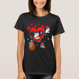Camiseta Baile Heart Dab Con Bysketbyll Byll Valentines Da