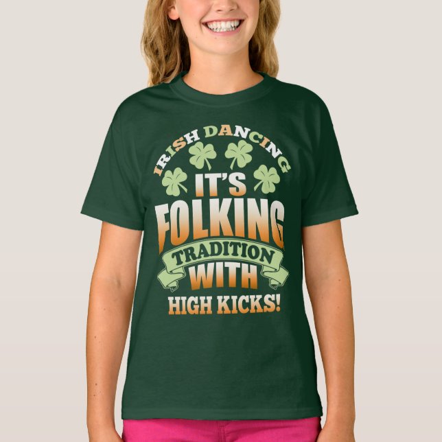 Camiseta Baile irlandés - Lema tradicional (Anverso)