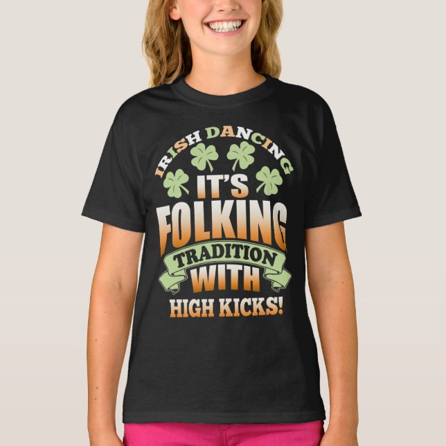 Camiseta Baile irlandés - Lema tradicional (Anverso)