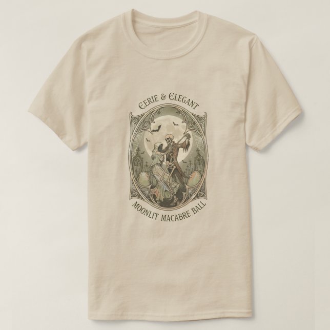 Camiseta Baile Macabro a la Luz de la Luna (Diseño del anverso)