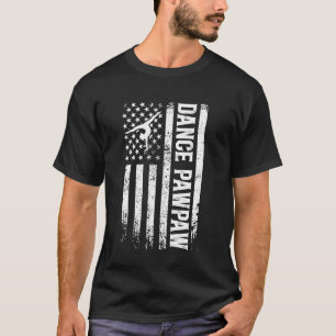 Camiseta Baile Pawpaw Bandera de EE. UU. Pawpaw Bailando De