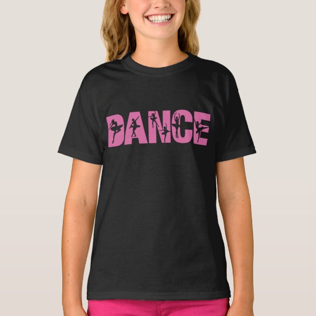 Camiseta Baile rosa con Ballerina Cutouts (Anverso)