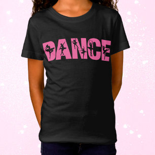 Camiseta Baile rosa con Ballerina Cutouts