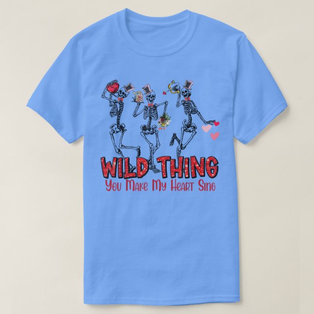 Camiseta Baile Skeleton Wild Thing hace que My Heart Sing V (Diseño del anverso)