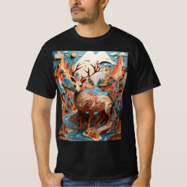 Camiseta Baile surrealista con animales en Illus Geometria
