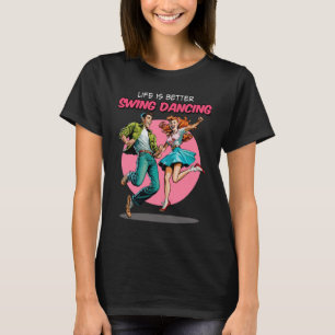 Camiseta Baile Swing 1950 Hop Lindy Hop Dance
