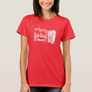 Camiseta Baile Swing con Jukebox Vintage