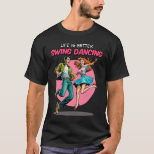 Camiseta Baile Swing Sock Hop Lindy Hop de los años 50