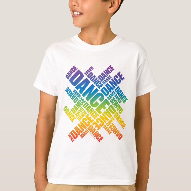 Camiseta Baile tipográfico (Spectrum) (Anverso)