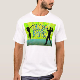 Camiseta Baile, verde de neón/negro