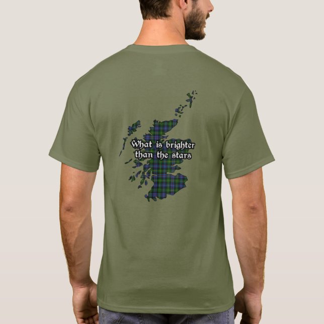 Camiseta Baillie Clan Badge y Tartan Adults (Reverso)