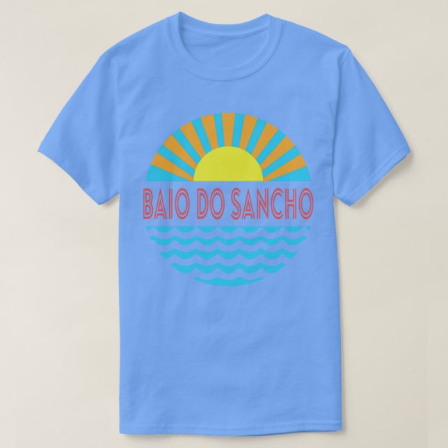 Camiseta Baio Do Sancho Beach Sun And Waves (Diseño del anverso)