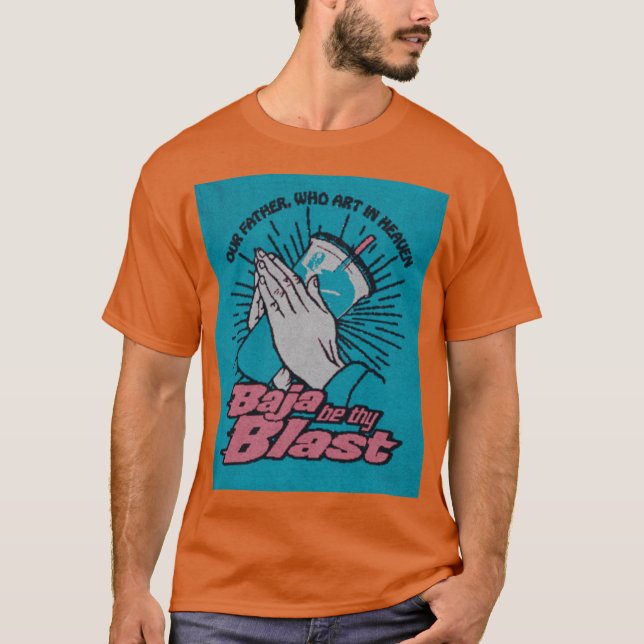Camiseta baja be thy blast friend (Anverso)