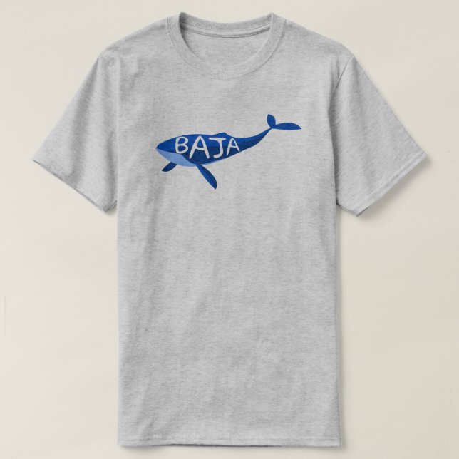 Camiseta Baja California, ballena de México (Diseño del anverso)