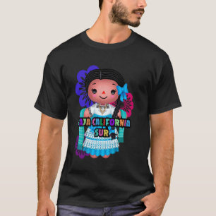 Camiseta Baja California Sur Muñeca Lelé, Hecha a Mano Mexi