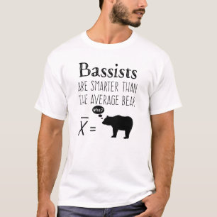 Camiseta baja divertida - oso medio