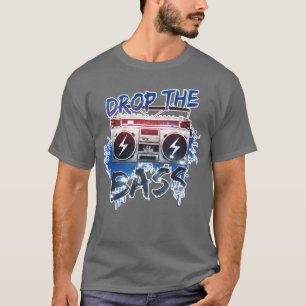 Camiseta Baja el Bajo al Estilo de los 80 Música Retro Anti