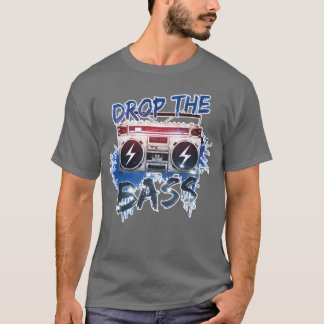 Camiseta Baja el Bajo al Estilo de los 80 Música Retro Anti
