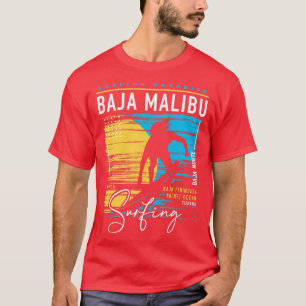 Camiseta Baja Malibu Baja Norte México Surfing Retro Surf D