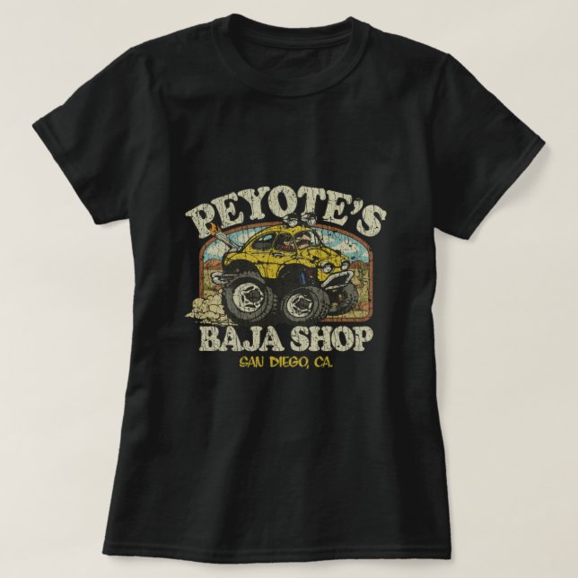 Camiseta Baja Shop de Peyote 1974 (Diseño del anverso)