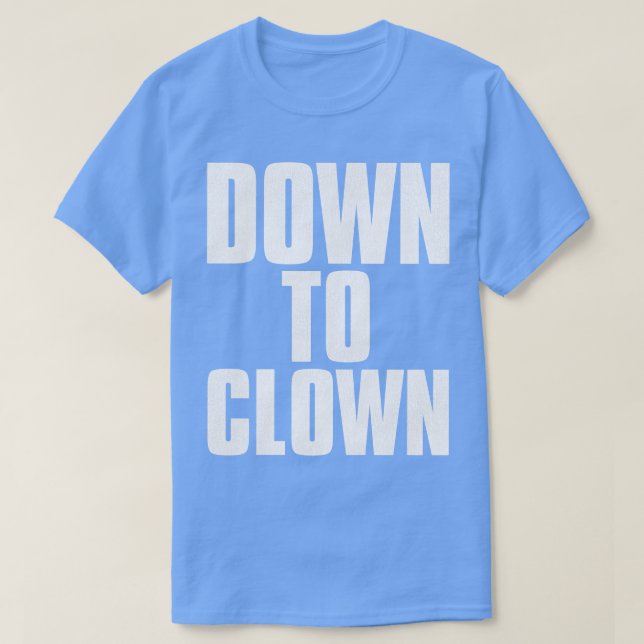 Camiseta BAJAR PARA COLOCAR LÍNEA DE Recogida divertida (Diseño del anverso)