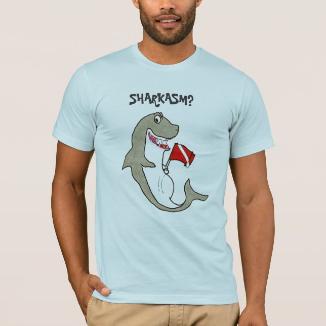 Camiseta ¿Bajar Sharkasm? (Anverso)