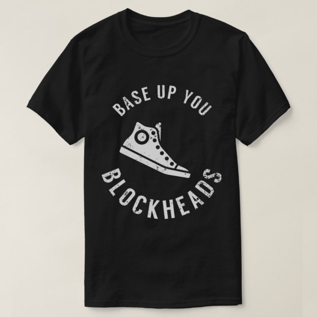 Camiseta Bájate, Blockheads Essential T-Shirt (Diseño del anverso)