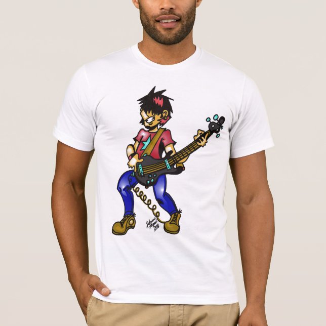 Camiseta bajista (Anverso)