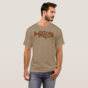 Camiseta Bajo de madera de la bifurcación del lago