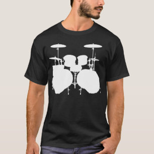 Camiseta Bajo doble Drumset - oscuridad