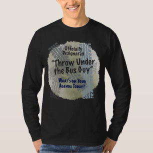 Camiseta Bajo El Autobús 2 Manga Larga Oscura Básica
