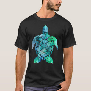 Camiseta Bajo el mar Tortuga Azul Océano animal Tortuga mar