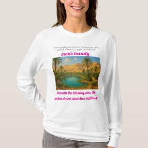 Camiseta Bajo el sol abrasador, el desierto dorado se extie